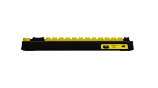 Lorgar KBP70MW, Profi bezdrôtová mechanická herná klávesnica, Wireless 2.4 GHz/ BT 5.0/káblová, US layout, žltá 