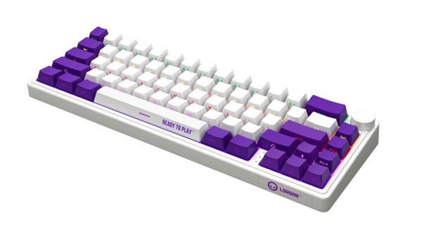 Lorgar KBP70MW, Profi bezdrôtová mechanická herná klávesnica, Wireless 2.4 GHz/ BT 5.0/káblová, US layout, biela 