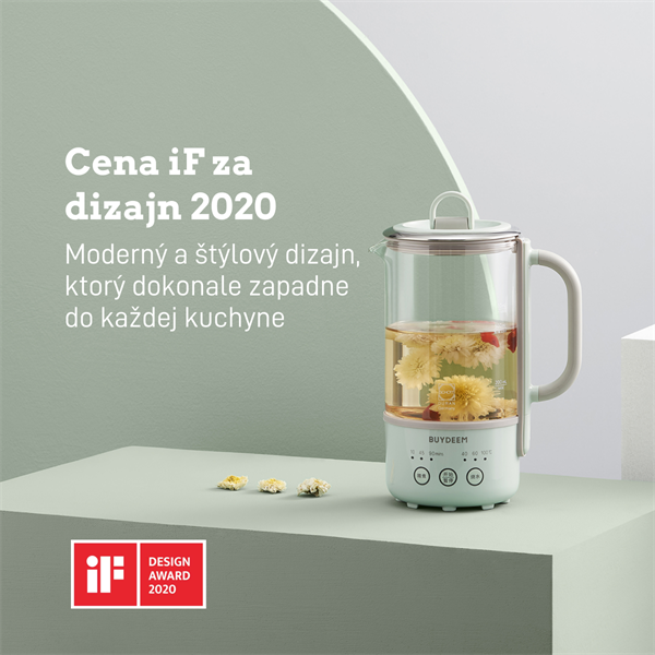 BUYDEEM Multifunkčný nápojový prístroj, model K314, farba zelená, EU 