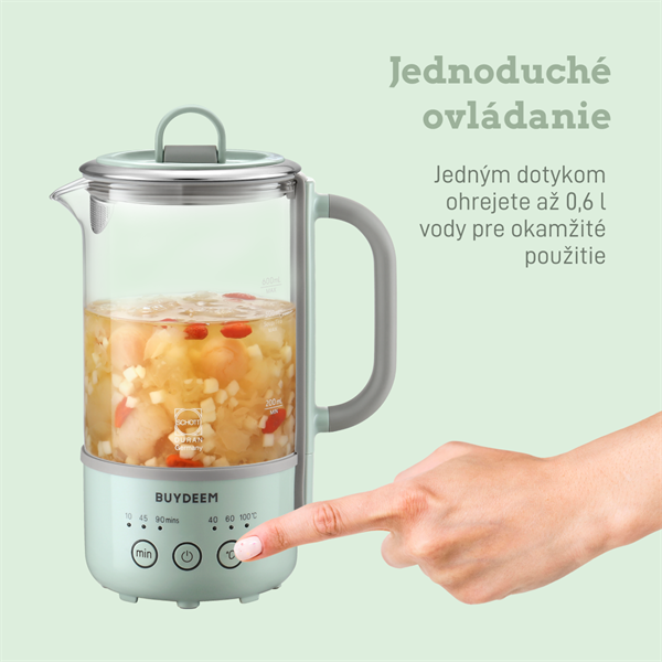BUYDEEM Multifunkčný nápojový prístroj, model K314, farba zelená, EU 