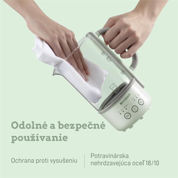 BUYDEEM Multifunkčný nápojový prístroj, model K314, farba zelená, EU 