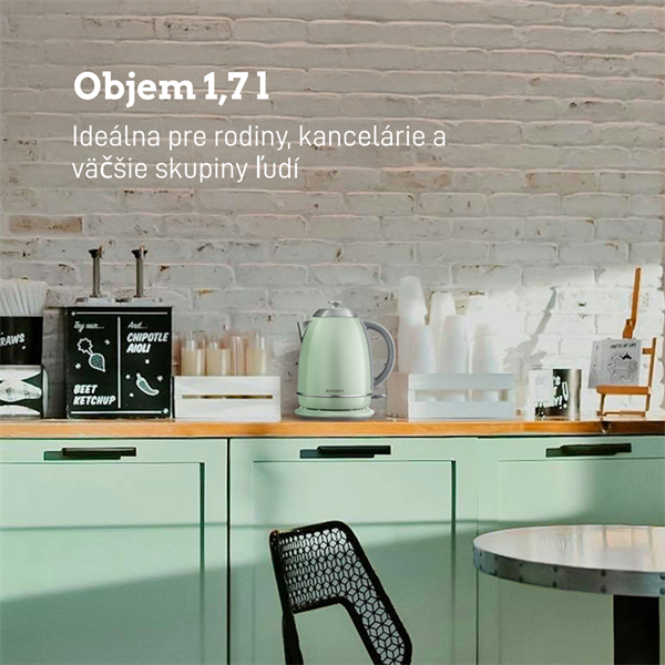 BUYDEEM Varná kanvica, model K640, farba  zelená, EU 