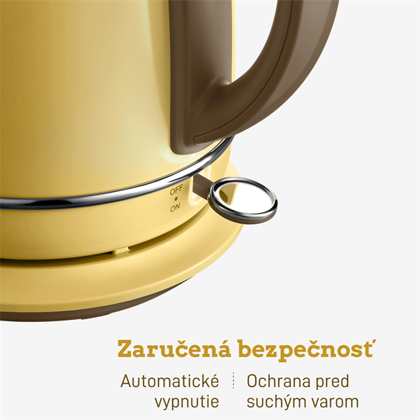 BUYDEEM Varná kanvica, model K640, farba jemná žltá, EU 