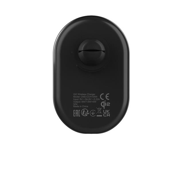 Canyon On Grip 105, bezdrôtová autonabíjačka, magnetické uchytenie mobilu, 15W, 1x USB-C 20W. čierna 