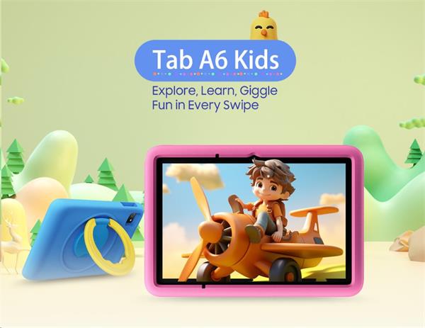 Blackview Tab A6 Kids tablet, 10.1", IPS HD 800*1280, Octa-core1.8GHz, 4GB+128GB, 5100mAh;WiFi, 5MP 8MP, Android 14, Modrá 