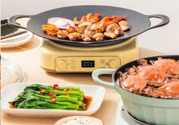 BUYDEEM Hliníková grilovacia nepriľnavá panvica 36 cm, model CP102, farba čierna 