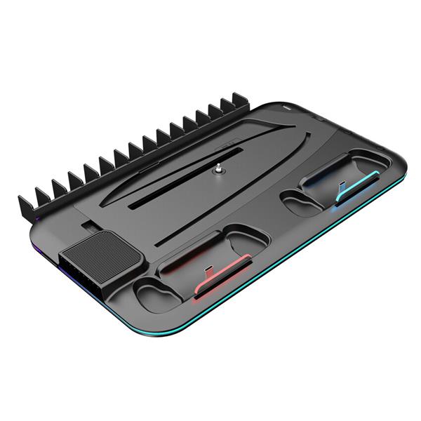 Canyon CS-51, multifiukčný stojan pre PS5 Slim, s chladením, nabíjanie 2 x gamepad, čierny 