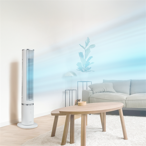 MIDEA Aroma Smart ventilátor MFZ402R0BPW, odnim. DO, teplotný senzor, 4 rýchlostí, 7h progr. časovač, 