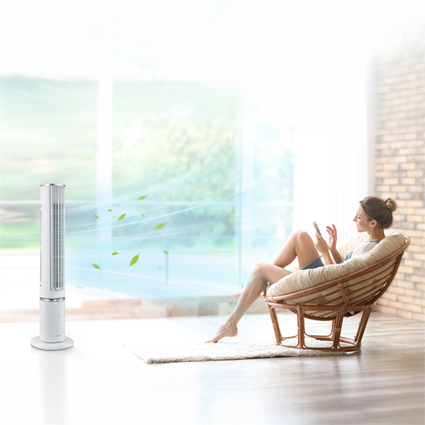 MIDEA Aroma Smart ventilátor MFZ402R0BPW, odnim. DO, teplotný senzor, 4 rýchlostí, 7h progr. časovač, 