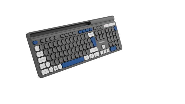 Canyon HKB-W03 bezdrôtová klávesnica 2.4GHz, plnohodnotná veľkosť, 105 kláv., 11 multim,, 1x AAA bat, SK/CZ, béžová  
