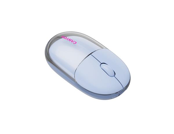 Canyon OnClick 24, 2v1 bezdrôtová optická myš Bluetooth / 2.4 GHz, 1.200 dpi, akumulátor 5.000 mAh, modrá 