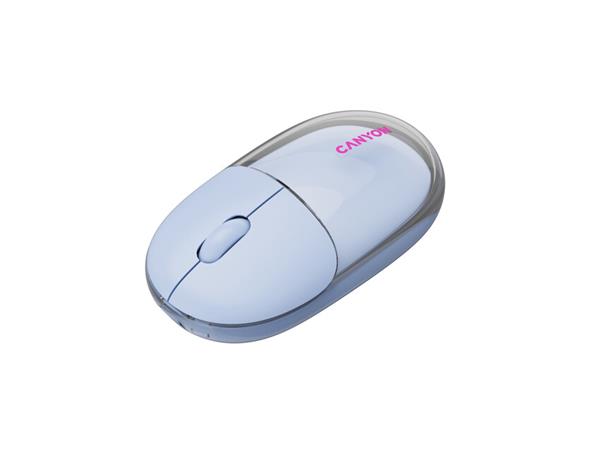 Canyon OnClick 24, 2v1 bezdrôtová optická myš Bluetooth / 2.4 GHz, 1.200 dpi, akumulátor 5.000 mAh, modrá 