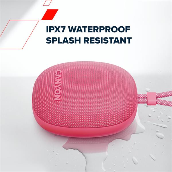 Canyon OnMove 12, prenosný Bluetooth v5.3 reproduktor, 5W, TWS, IPX7, 12 hod, USB-C nab.,modrý 