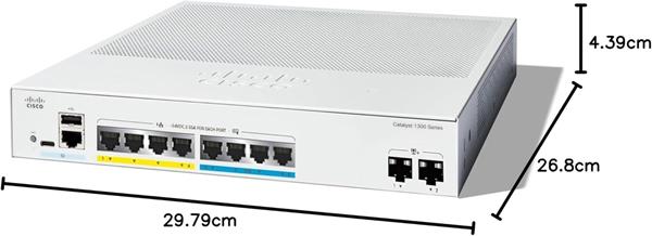 Catalyst 1300 4-port 2.5GE, 4-port GE, PoE, 2x10G SFP+ 