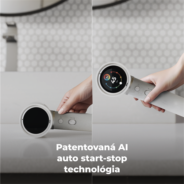 AENO AI ProDryer Fén HD5 biely, 100km/h, Hlasové ovl., ionizátor, AI, NTC, Gravity/Infra senzor, 67 dB, LED 