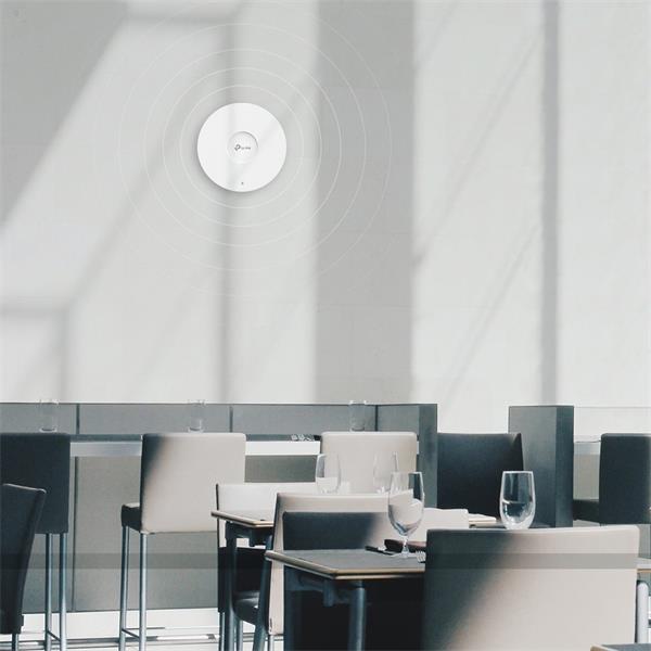 AX3000 Ceiling Mount Dual-Band Wi-Fi 6 Access Point  PORT:1× Gigabit RJ45 Port SPEED:574Mbps at  2.4 GHz + 2402 Mbps at  