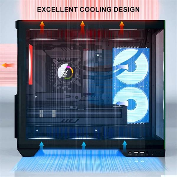 1stCOOL CubeTower DREAMER, skrinka ATX, USB3.0, USB-C, čierna 