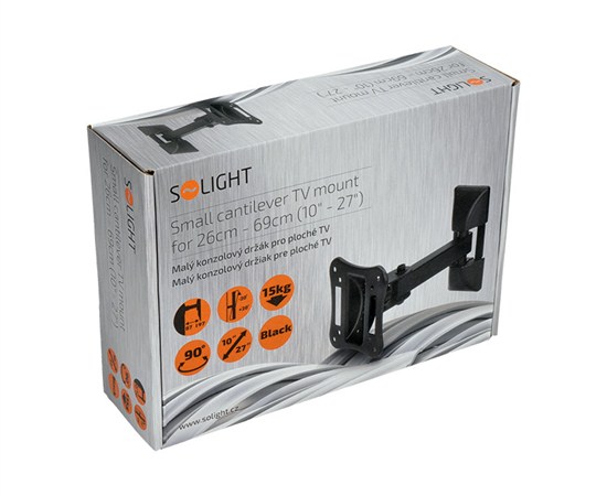 Solight malý konzolový držiak pre ploché TV od 26cm - 69cm (10&quot;&quot; - 27&quot;&quot;) 