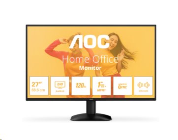 AOC Q27B35S3 27" IPS 2560x1440 20M:1 4ms 300cd DP HDMI čierny 120Hz 