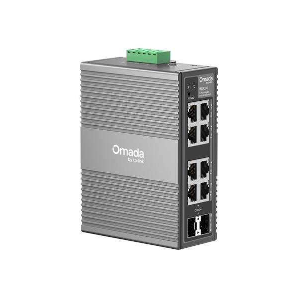 Omada 8-Port Gigabit Industrial Easy Managed Switch 8× Gigabit Ports (6× RJ45, 2× RJ45/SFP Combo) Professional Industria 