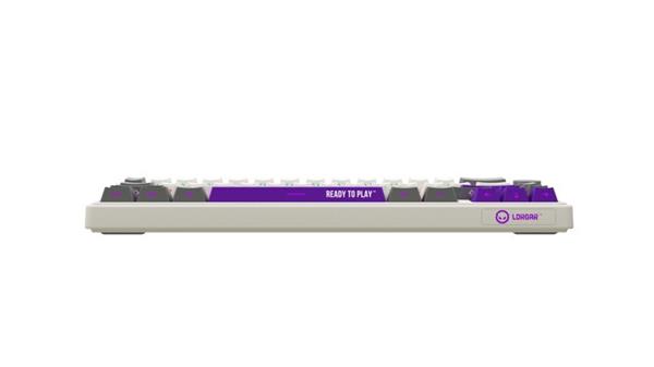 Lorgar KBP70MW, Profi bezdrôtová mechanická herná klávesnica, Wireless 2.4 GHz/ BT 5.0/káblová, SK/CZ layout, béžová 