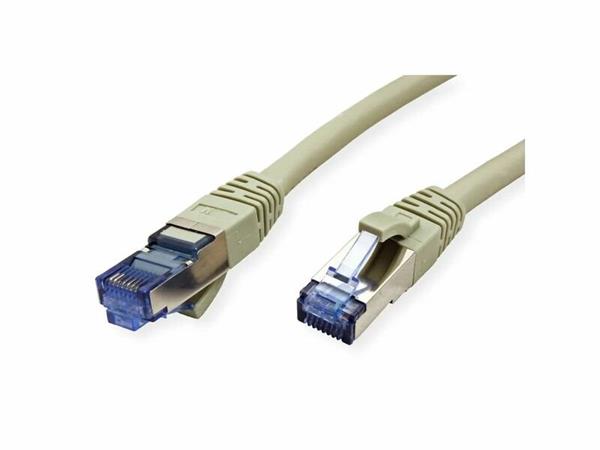 Value Patchkábel LSOH S/FTP Cat6A, sivý 0,15m, Cu 