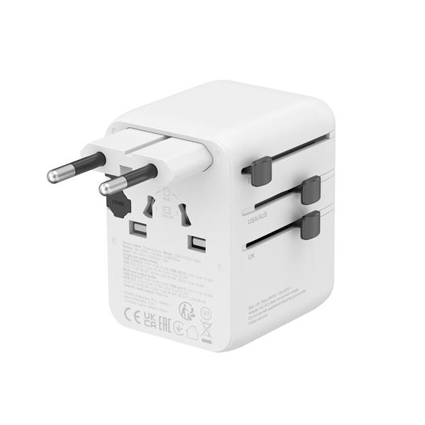 Canyon OnTour 70, univerzálny cestovný adaptér pre 200 krajín, 70W, 3x USB-C / 2x USB-A 