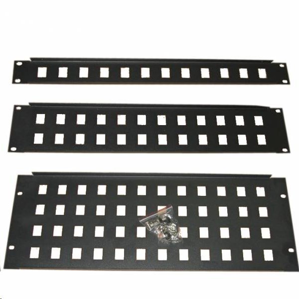 R GA-28-1U, Patch panel 1U 12 port 19" 