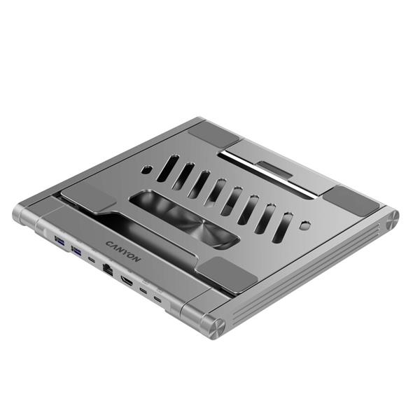 Canyon OnStand 2, Stojan na notebook s odnímateľným magnetickým hubom 6v1 