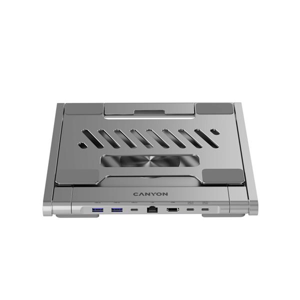 Canyon OnStand 2, Stojan na notebook s odnímateľným magnetickým hubom 6v1 