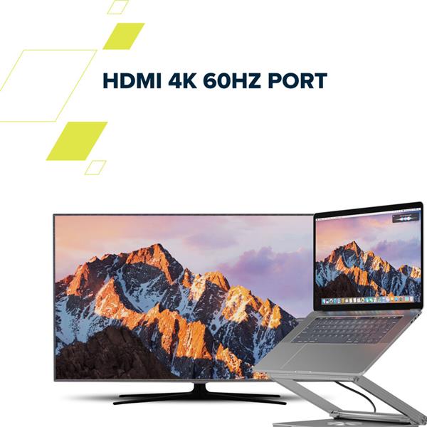 Canyon OnStand 2, Stojan na notebook s odnímateľným magnetickým hubom 6v1 