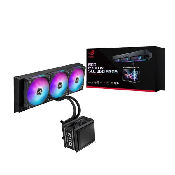ASUS ROG RYUO IV SLC 360 ARGB kvapalinový chladič CPU, AMOLED display, Aura Sync ARGB 