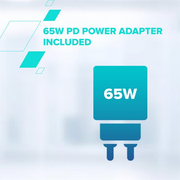 Canyon WS-405, 4v1, bezdrôtová Qi2 nabíjacia stanica pre 4 zariadenia s 65W nabíjačkou, čierna 