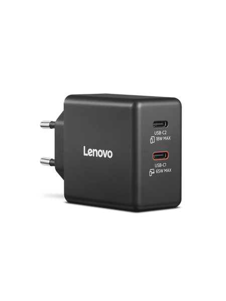 Lenovo Dual USB-C 65W GaN Charger 
