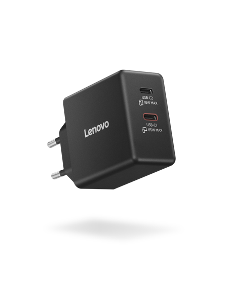 Lenovo Dual USB-C 65W GaN Charger 