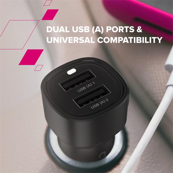 Canyon OnDrive 24, univerzálna autonabíjačka, 2x USB-A, výkon 24 W 