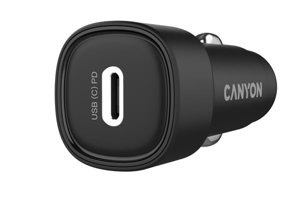 Canyon OnDrive 30, univerzálna autonabíjačka, 1x USB-C, výkon 30 W 