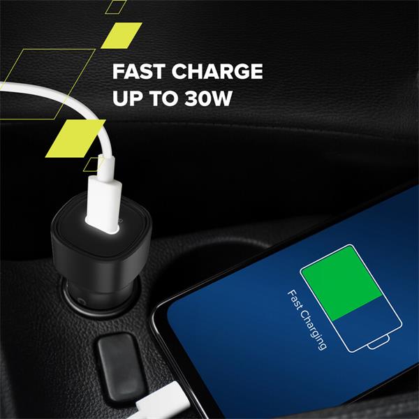 Canyon OnDrive 30, univerzálna autonabíjačka, 1x USB-C, výkon 30 W 