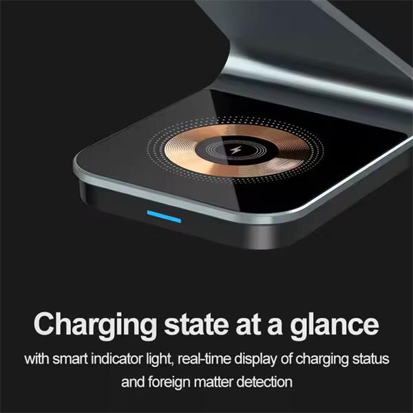 1stCOOL QI nabíjacia stanica 3in1 21W, MagSafe, Transparent, USB-C 