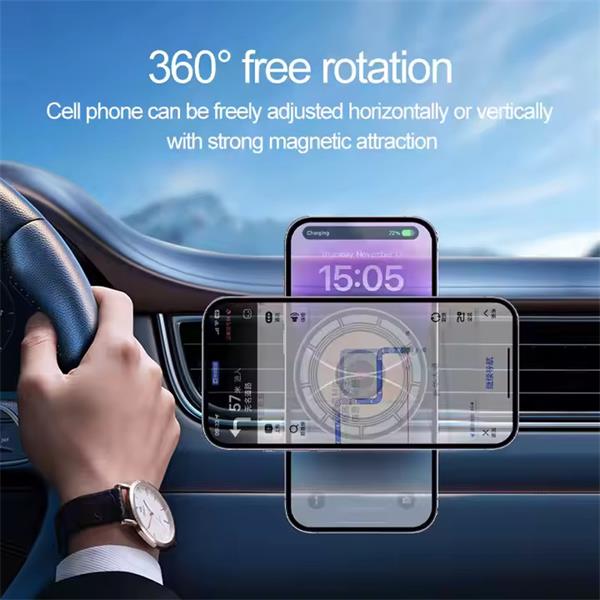 1stCOOL QI bezdrôtová magnetická autonabíjačka, MagSafe Transparent, 15W 