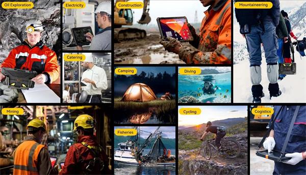 Blackview Active 7 Rugged Tab 8GB/ 128GB, 11" FHD,60Hz Corning Glass 3, 13MP/20MP Night vision Cam, Android 15, Cierny 