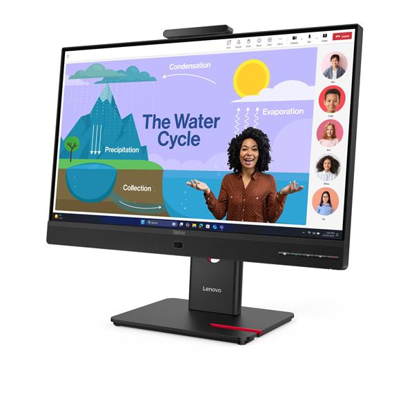 Lenovo T24D-4v 23.8" 1920x1080 1500:1 250cd 4ms HDMI+DP+USB+USB-C+RJ45 dock PD100W repro webcam 3y  