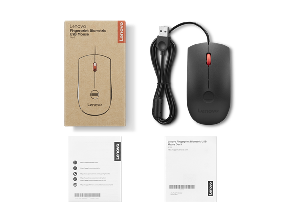 Lenovo Fingerprint Biometric USB Mouse Gen3 - mys 
