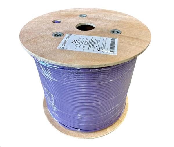 WIREX Instalační kabel CAT6A U/FTP LSOH / DCA 500m cívka fialový 