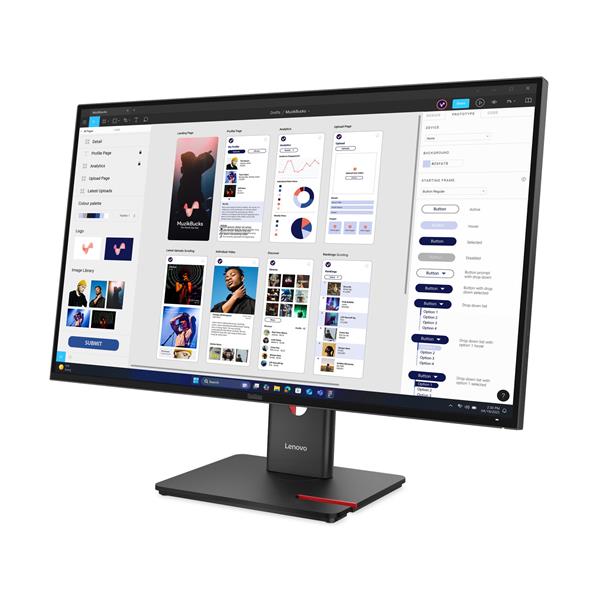 Lenovo T32UD-40 31.5" 3840x2160 1500:1 350cd 4ms HDMI+DP+USB+USB-C+RJ45 dock PD100W 3y 