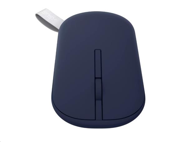 ASUS MOUSE Marshmallow MD100 modrá - optická bezdrôtová myš, BT+2.4GHZ 