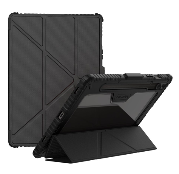 Samsung Nillkin Bumper PRO Protective Stand Case Multi-angle pre Samsung Galaxy Tab S9/S10 FE, čierny 