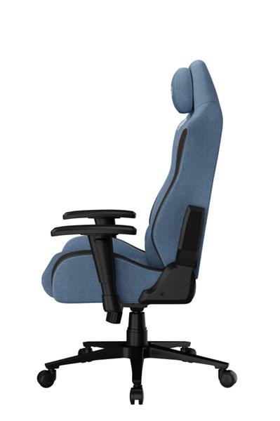 LORGAR PRO CHA41 herná stolička, látková, plne kovový rám, pamäťová pena, 3D opierky rúk, nosnosť 150 kg, modro biela 