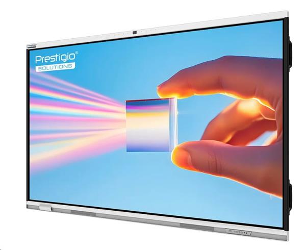 65" PRESTIGIO SOLUTIONS  PRISM Séria, Android 14 EDLA + upgr 16, 50 dotyk, 9H, 3x20W, AI Kamera, 100 000:1, 
