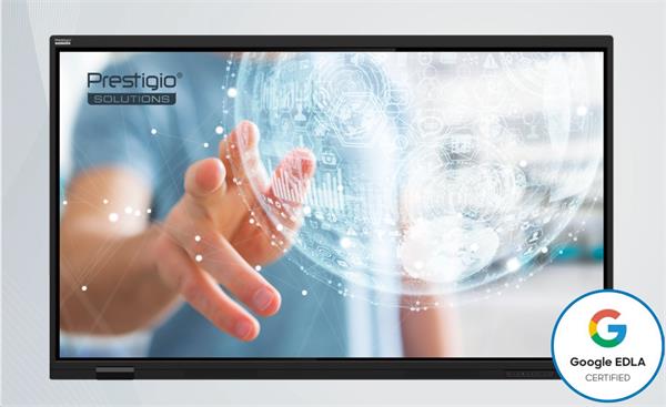 86" LIGHT GEN 7 Séria PRESTIGIO SOLUTIONS, Android 14 Google EDLA + upgr 16, 50 dotyk, 9H, 3x20W, 100 000:1, AI tlačidlo 
